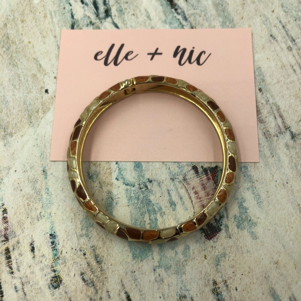 Vintage Enamel Bangle Bracelet